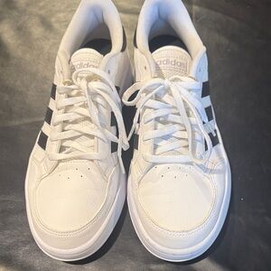 adidas White and Black Low-Top Sneakers